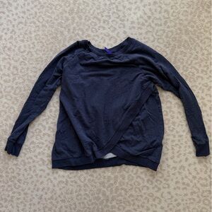 Seraphine Navy Nursing Wrap Sweatshirt